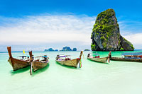 ทัวร์กระบี่ 4 เกาะ ทะเลแหวก โดยเรือหางยาว