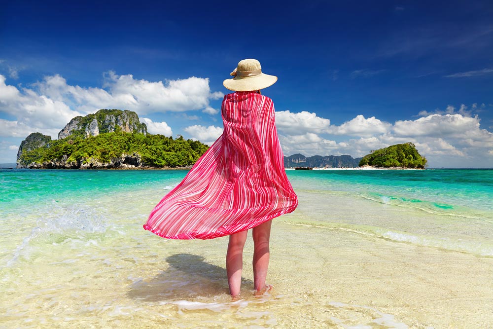 ทัวร์กระบี่ 4 เกาะ ทะเลแหวก โดยเรือหางยาว