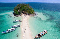 ทัวร์กระบี่ 4 เกาะ ทะเลแหวก โดยเรือเร็วสปีดโบ๊ท