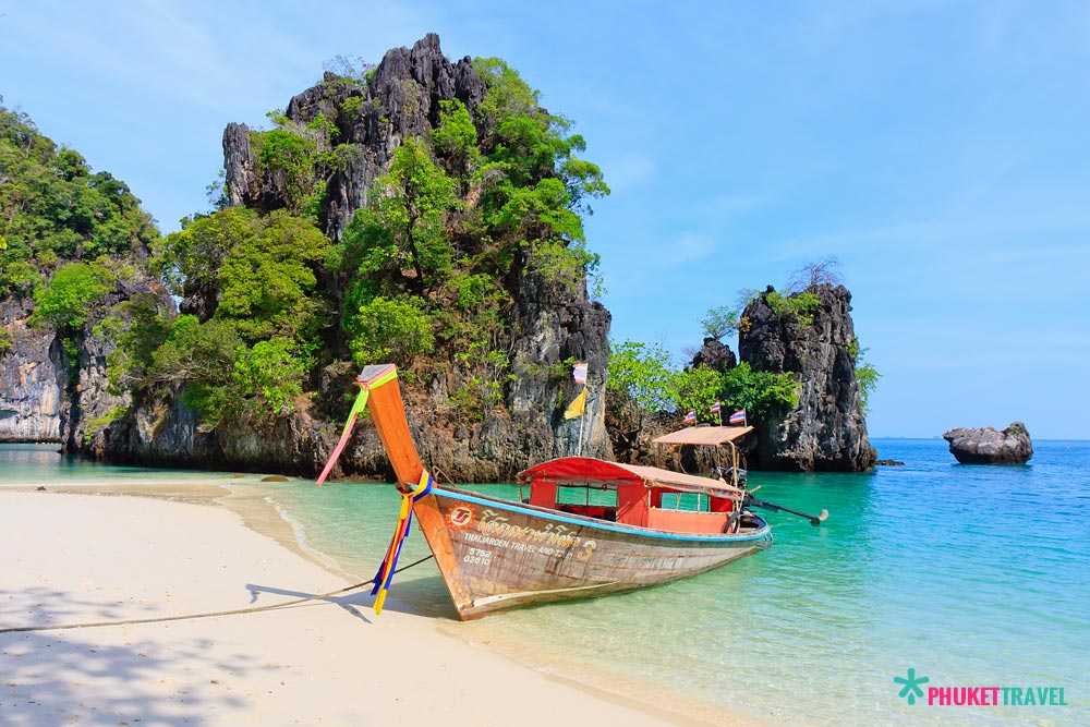 ทัวร์เกาะห้อง กระบี่ โดยเรือหางยาวหรือเรือเร็วสปีดโบ๊ท