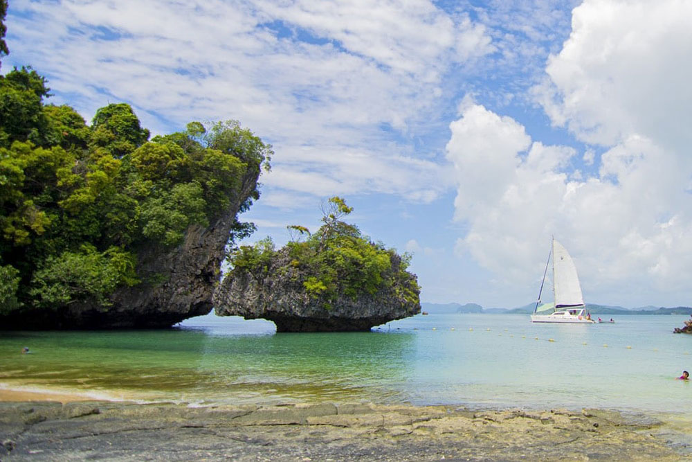 เช่าเหมาลำเรือยอร์ช เรือใบคาตามาราน กระบี่
