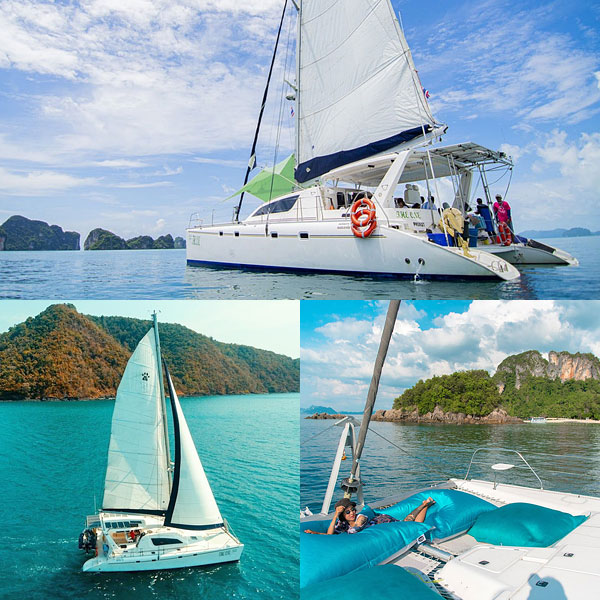 เรือใบคาตามาราน - เช่าเหมาลำเรือยอร์ช กระบี่