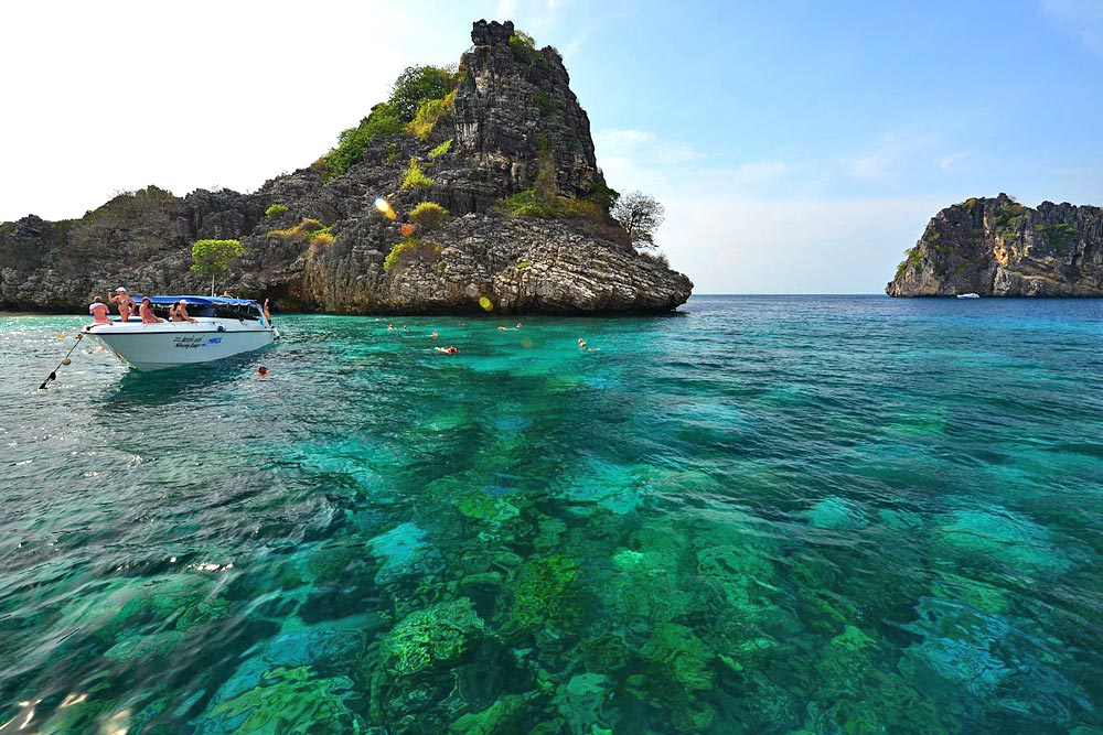 ทัวร์เกาะรอก+เกาะห้าโดยเรือเร็วสปีดโบ๊ท กับ Seastar Andaman