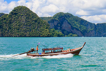 เช่าเหมาลำเรือหางยาวเที่ยวอ่าวพังงา